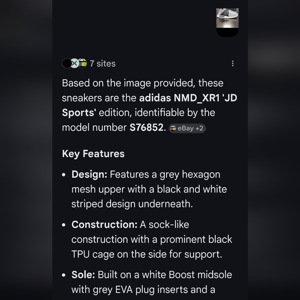 (RARE) JD Sports Excusive Adidas NMD XR1 Hexagon Mesh 'Onix Grey' Mens 10.5 - Picture 12 of 13